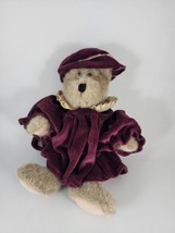 Boyds Bears Auntie Lola bear 10&quot; Purple Dress Hat Bearwear Retired Original Tags - £9.56 GBP