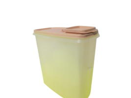 Tupperware 10&quot;T  Cereal Keeper Storage Container #1590 Beige Creme Lid - $11.88