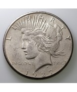 1927-S $1 Silver Peace Dollar in AU Condition, Nice Eye Appeal, Lots of ... - $3,368.75 MXN