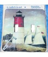 A Switch In Art Lighthouse Boston Harbor Double 2 Switch Plate Cover Met... - $302.71 MXN