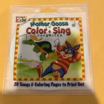 Mother Goose Color Sing 20 Songs &amp; Coloring Pages to Print Out - £1.56 GBP