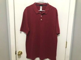 Patagonia Men&#39;s Polo Shirt Organic Cotton Red Size Large Short Sleeves - $10.88