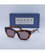 Gucci GG1844SA 003 Shiny Havana/Lilac 55-16-145 Sunglasses New Authentic - $268.43