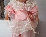 Lissi Puppe #126 Doll Fancy Peach Dress Blonde Hair Shoes Socks 18&quot; EUC - £39.93 GBP