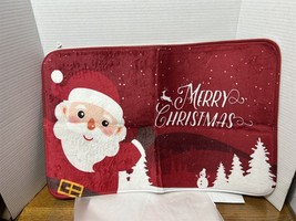 Christmas Decoration Floor Mat Entrance Door Bedroom Santa Clause Mat - $8.90