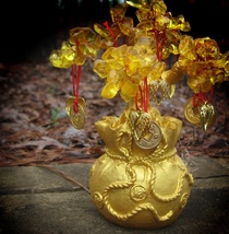 Angelic GOLDEN Money Miracle Tree of Blessings - £96.14 GBP