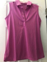 NWT Ladies NIKE ORCHID Purpleish Pink Victory Sleeveless Golf Polo - S &amp; L     - £27.52 GBP