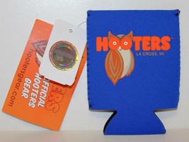 Blue Hooters Beer Koozie Can Cooler Coozie - LA CROSS,WI - New with Tag! - £7.07 GBP