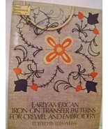 Dover Needlework Series - Early American Iron-On Transfer Patterns for C... - £6.42 GBP