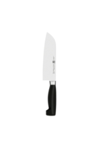 ZWILLING FOUR STAR 7&quot; FINE EDGE SANTOKU KNIFE ICE HARDENED MADE IN GERMA... - $59.95