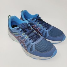 Asics Womens Sneakers Sz 11 M Gel Venture 7 Blue Running Shoes Casual Athletic - £14.75 GBP