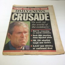 NY Daily News: Sept 17 2001, Pres Bush We Will Rid The World of The Evil... - £15.20 GBP