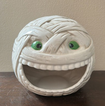 Maxcera Mummy Candy Bowl Open Face New Halloween Decor  - $39.99