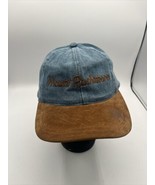 Mount Rushmore Denim Leather Hat Adjustable Made In China - £9.16 GBP