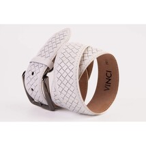 The Layla White Woven Leather Belt image 5