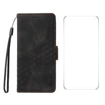 ENKAY Embossed Rhombus Starry Leather Phone Case with Screen Film, For Xiaomi Re - £12.33 GBP