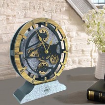 Desk Clock 10 Inches with Real Moving Gear convertible into Wall clock (... - $107.10
