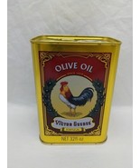 **EMPTY TIN* Victor Guedes Portugal Olive Oil Tin 4&quot; X 3&quot; X 6&quot; - $27.72