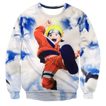 Naruto Theme Fighting Anime Series 3D Fleece Hoodie Jump Naruto - $19.99
