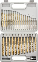 Tooluxe 10055L Hex Shank Drill Bit Set, 30 Pc, Titanium Coated Metal Drill Bits, - $41.93