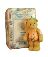 Cherished Teddies Adelaide Pumpkin Figurine Girl Bear Halloween 798835 I... - $19.79