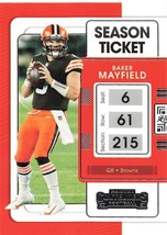2021 Panini Contenders Season Ticket Baker Mayfield #22 Cleveland Browns A179 - £0.78 GBP