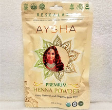 2 Pkgs - Aysha Premium Henna Powder 3.53oz/100g 100% Natural NEW! - $15.99