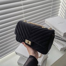 New Velvet Female Shoulder Bag Ladies Handbags Brand Designer Small Size Chain C - £25.99 GBP