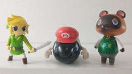 World Of Nintendo Action Figures - Link From Zelda, Mario Bullet Bill &amp; Tom Nook - £11.95 GBP