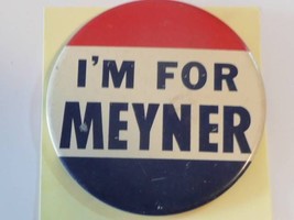 3 Meyner pins miners hat, 3&quot; , 1&quot;  pinback - £7.81 GBP