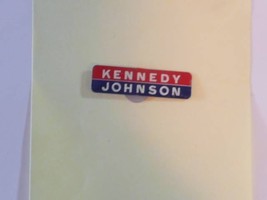 Kennedy  Johnson  Fold over  pinback - £5.58 GBP