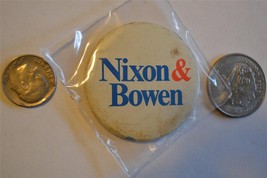 Nixon &amp; Bowen  15/8&quot;  Pinback Botton Badge - £4.68 GBP