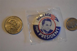 Wallace for President  Picture  1 1/2&quot;  pinback - £3.98 GBP