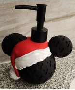 NWT MICKEY MOUSE 7in Mickey Santa Holiday Christmas Soap Lotion Dispenser  - £56.48 GBP