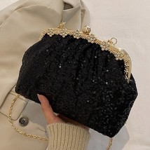 2023 New Designer Women Sequins Chic Crossbody Bags Wedding Evening Clutch Lady  - £36.01 GBP