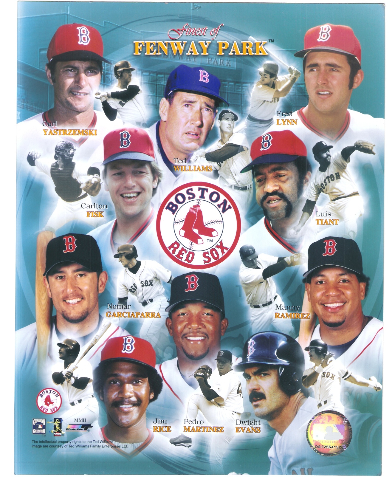 Boston Red Sox Greats Fenway's Finest 8X10 Color Baseball Memorabilia Photo - $6.99