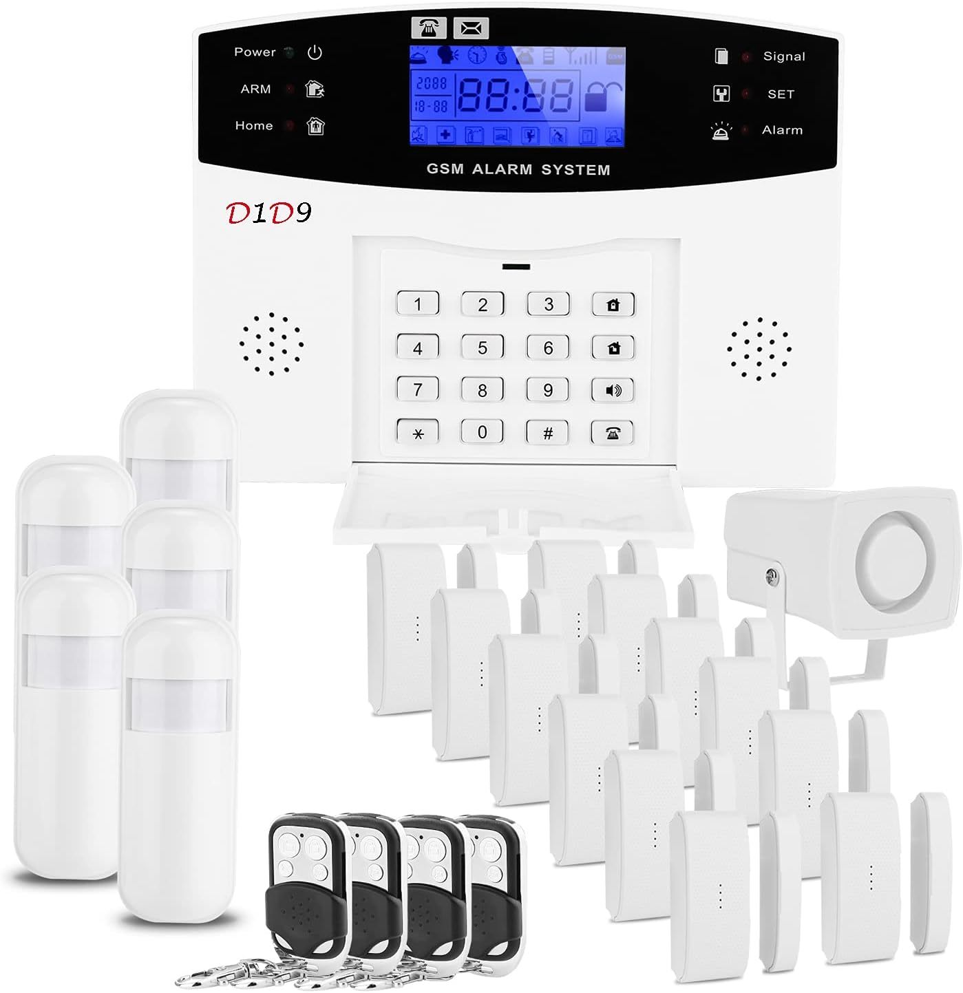 D1D9 Home Alarm System Wireless Built In Antenna Scare Burglar Away For ... - $168.95