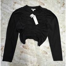 TOPSHOP Long Sleeve Blouse Women  size 2 Petite - £42.57 GBP