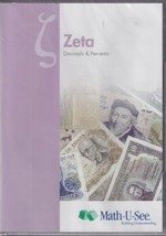 Zeta Decimals &amp; Percents Math U See by Demme Learning (DVD, Book Not Included) - £26.91 GBP