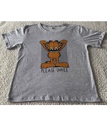 Garfield Women&#39;s Garfield Gray Please Smile Graphic Shirt New Size S - $18.98