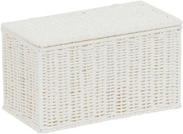Essentials For The Home White Paper Rope Lidded. - £26.32 GBP