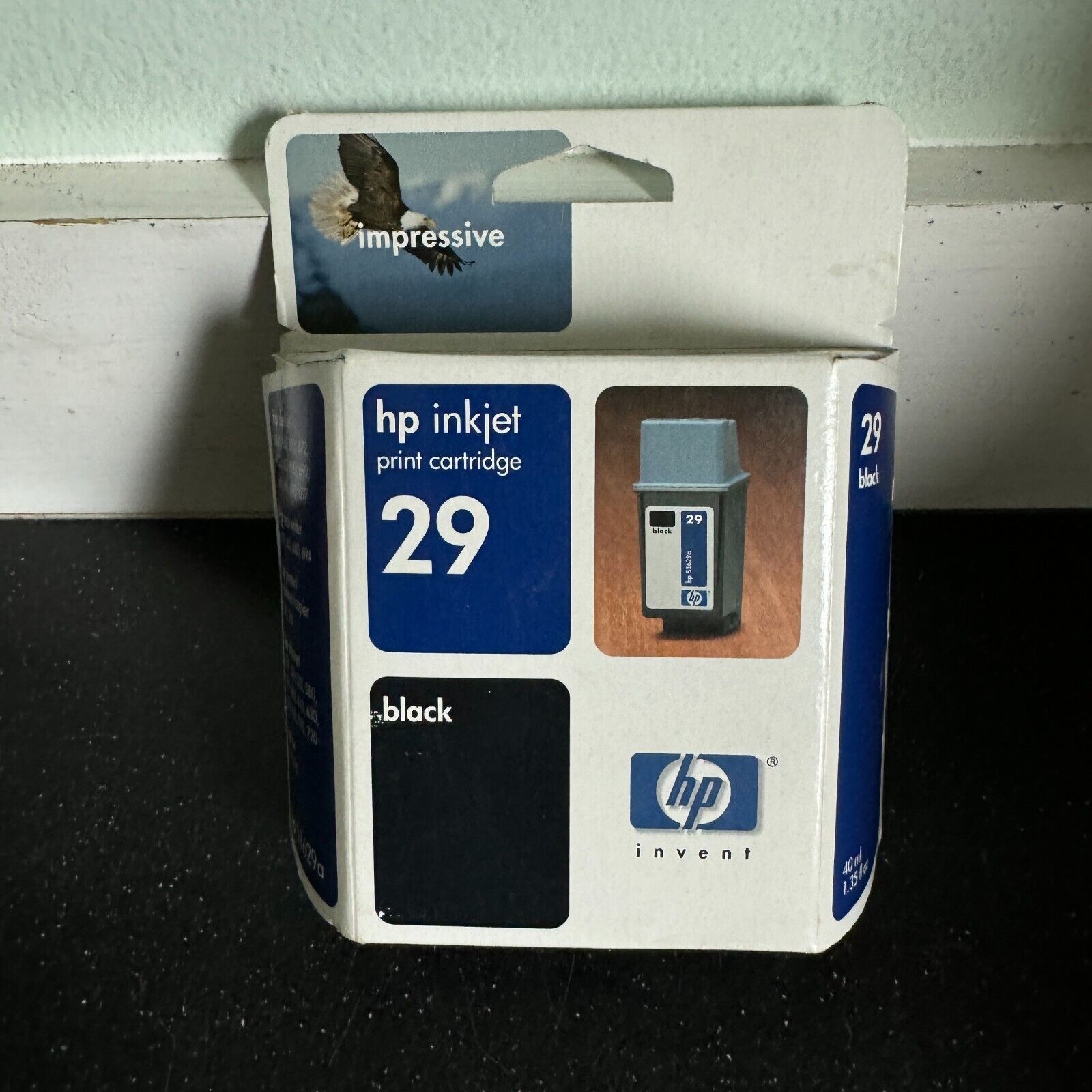 HP 29 Black Ink Cartridge InkJet Genuine 51629A Deskjet 600c 660c 680c 6... - $1.97