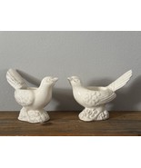 Pair Of 4” Yankee Candle Garden Bird Tea Light Holders White Porcelain C... - $232.57 MXN