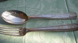 SET OF ANTIQUE RUSSIAN SILVER GRACEFULLY ENGRAVED ON HANDLES NICE WEIGHT... - $350.00