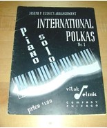 INTERNATIONAL POLKAS~Piano Solo No.1~&#39;42~Joseph PElsnic - €17,28 EUR