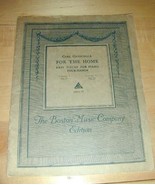 Vintage 1914~FOR THE HOME~Easy Pieces for Piano 4-Hands - $19.76