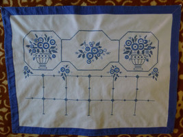 Croatian vintage traditional folk decorative wall cloth 50 years old handmade! - £39.96 GBP