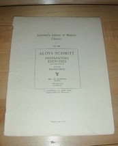 Schirmer&#39;s MUSICAL classics PREPARATORY Excercises 1922 - $19.76