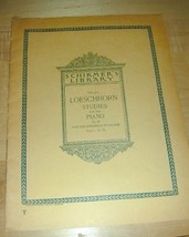 OLD~Schirmers Library 1895 LOESCHHORN STUDIES for PIANO - $29.66