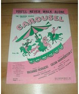 You&#39;ll Never Walk Alone-CAROUSEL Sheet Music~Rodgers &amp; Hammerstein - £15.53 GBP